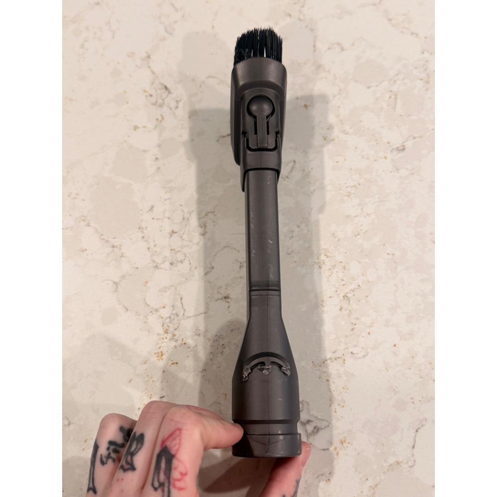Dyson Combination Tool Vacuum Attachment Dusting Brush Crevice Nozzle Gray OEM - Picture 2 of 3